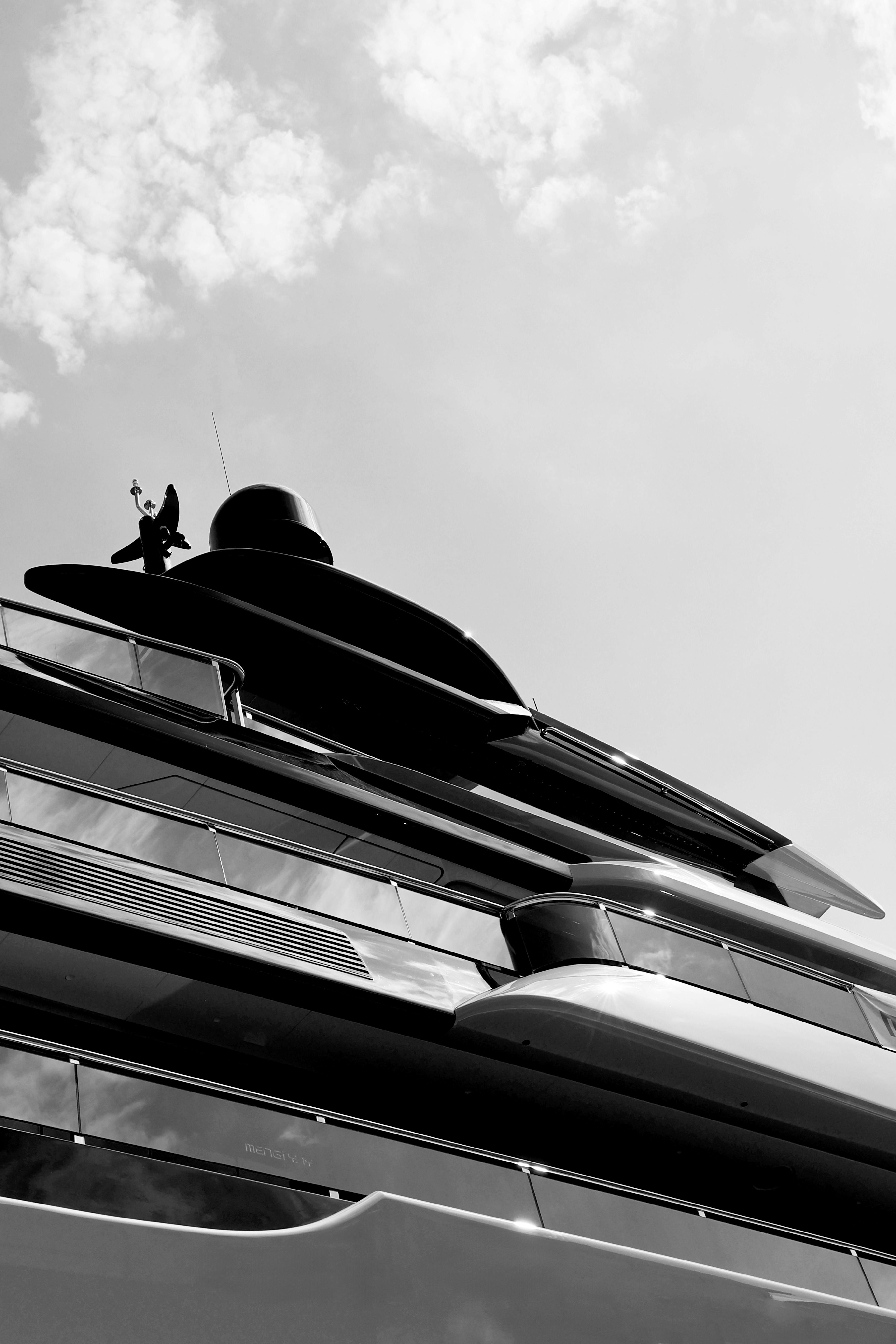 Superyacht at sea